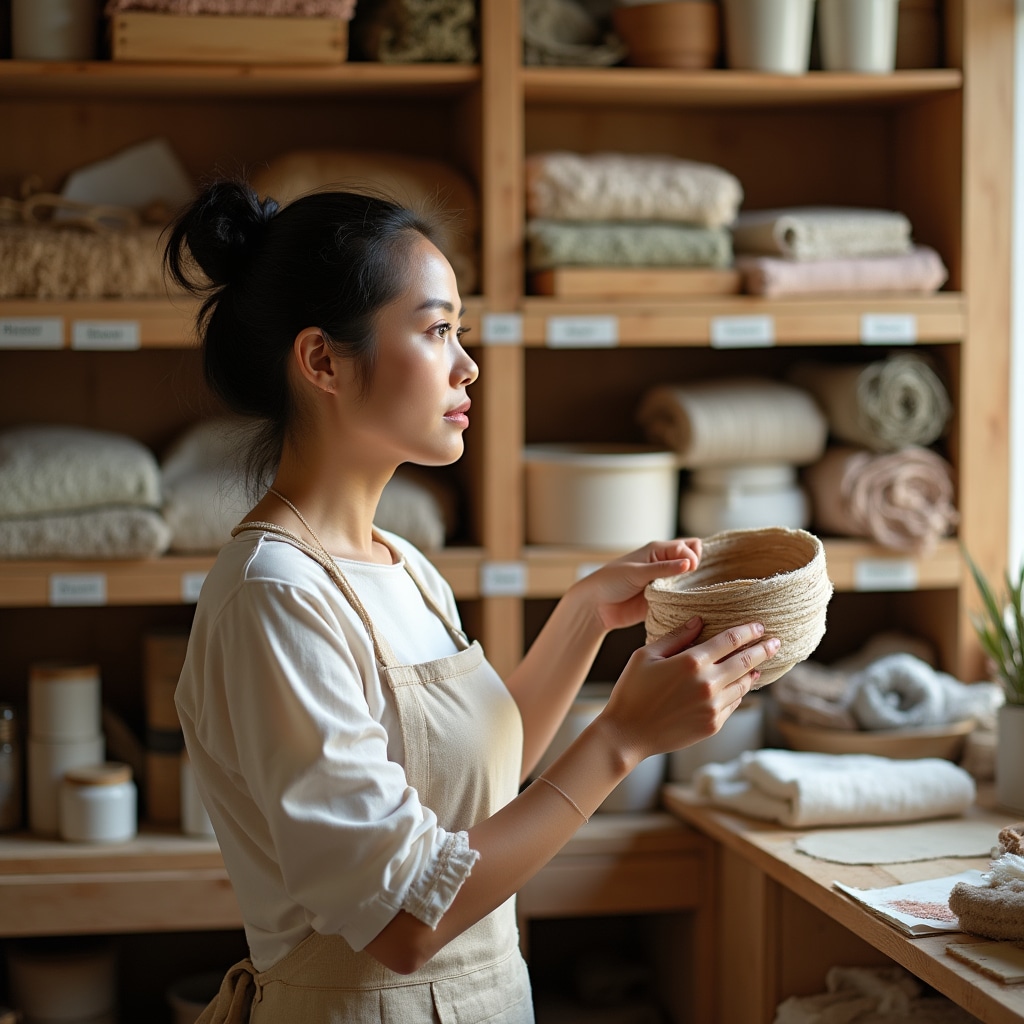 Gestione organizzata dei materiali in una bottega artigianale
